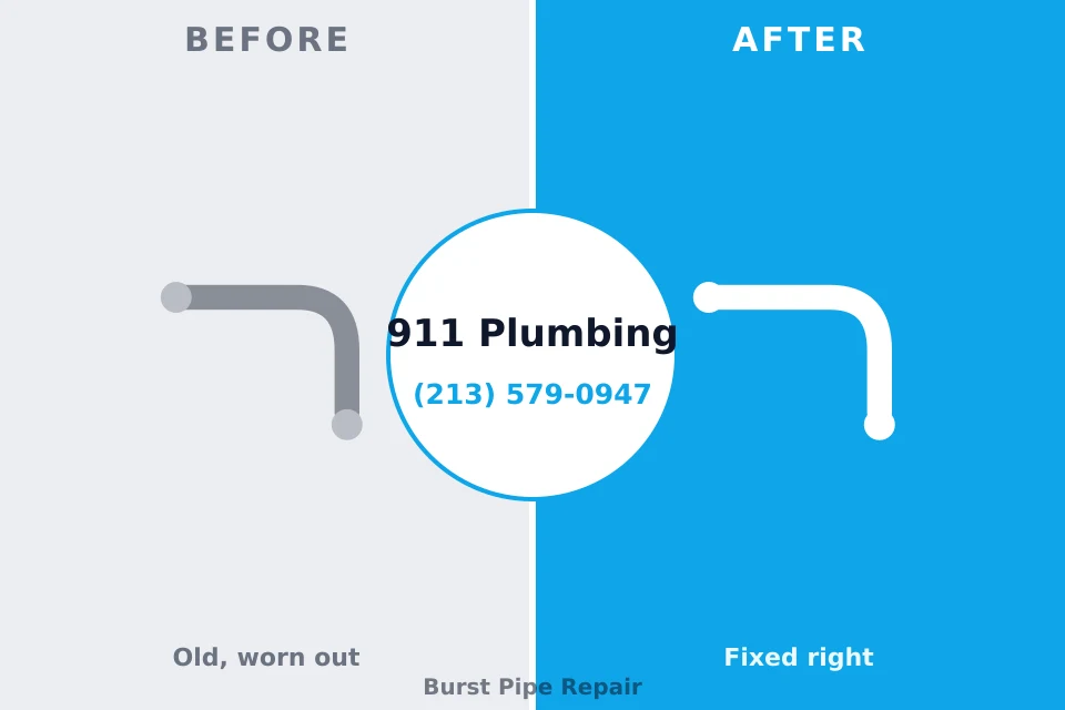 Before and after: plumbing repair Seminole, FL